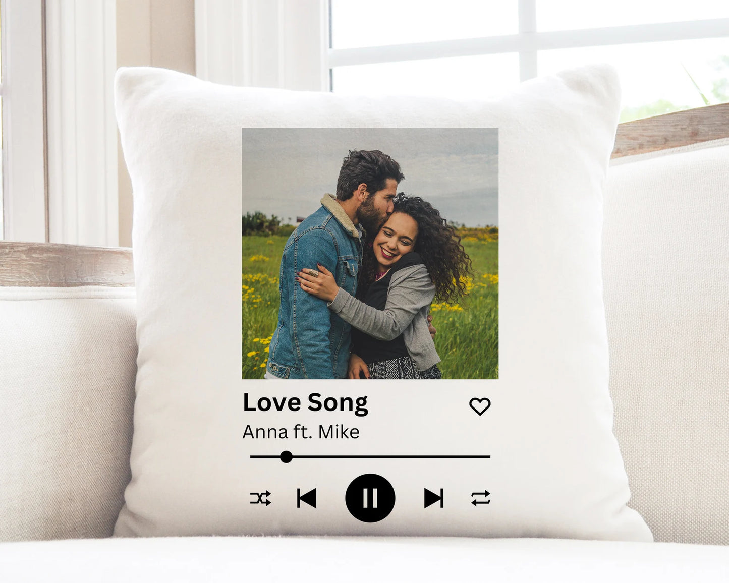 Spotify Tasarım Resim Baskılı Yastık