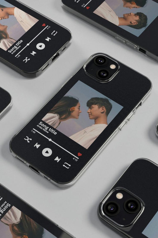 Spotify Tasarım Şeffaf Telefon Kılıfı